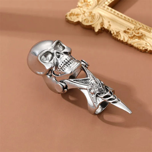 Fashion Gothic Alloy Skull Claw Ring