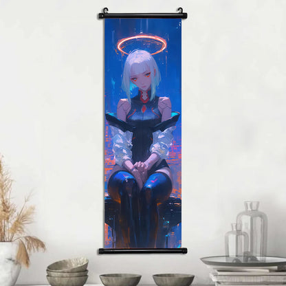 Cyberpunk Rebecca: Vibrant Wall Art