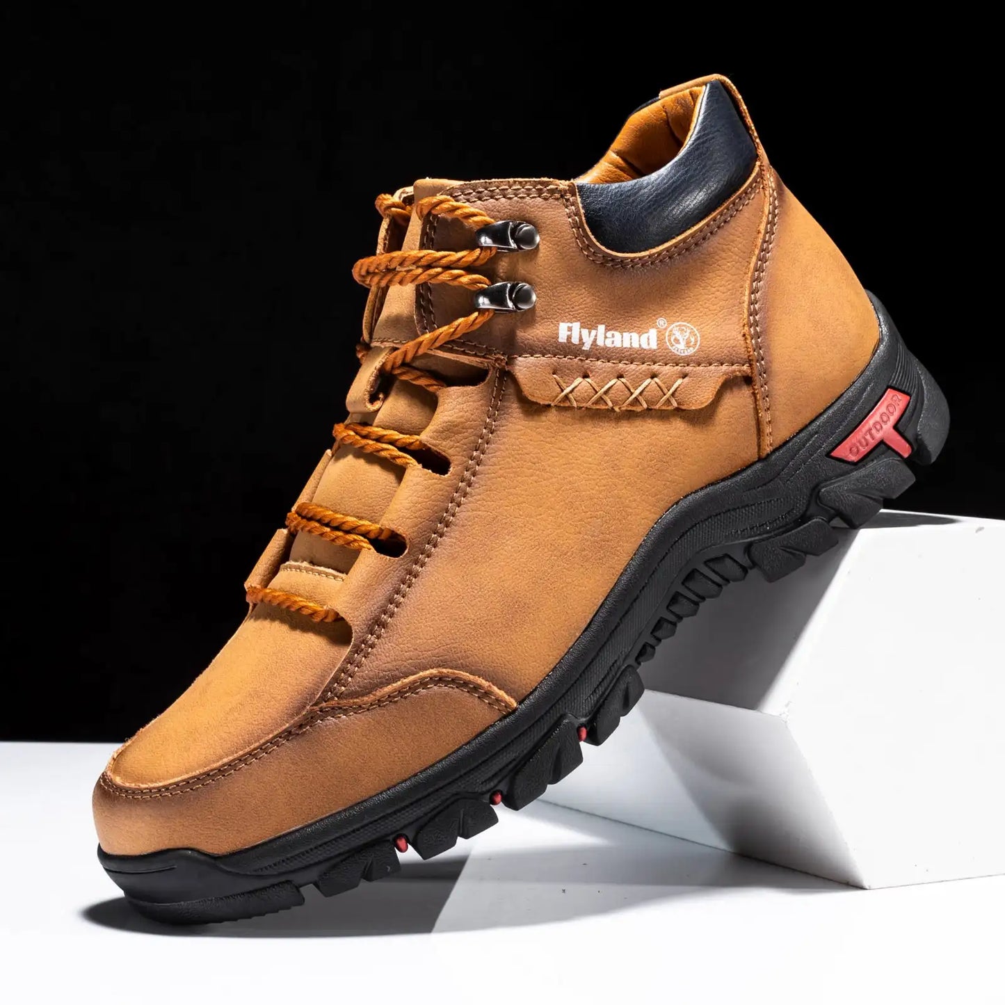 Leather Ankle Boots For Camping Hiking Trekking