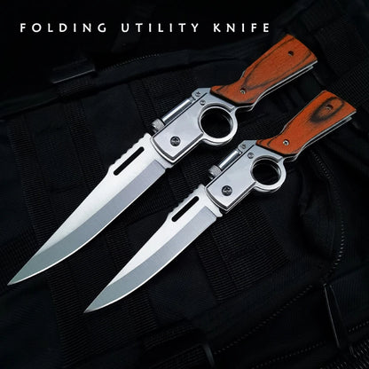 New Outdoor Folding Knife Multifunctional Creative Small Commodity Knife Fruit Knife With Light