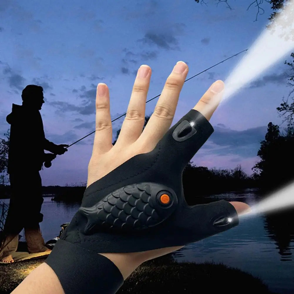 GlowGrip LED Gloves: Rechargeable Handheld Light