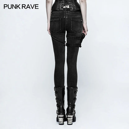 Long pants Casual Black Skinny Jeans