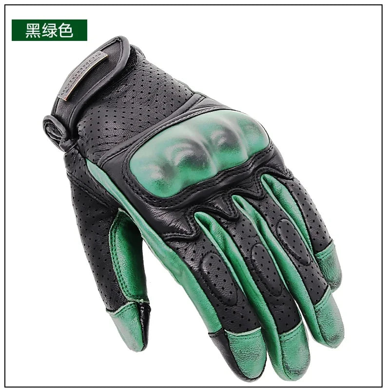 Retro Racer Touchscreen Gloves - Spring & Summer