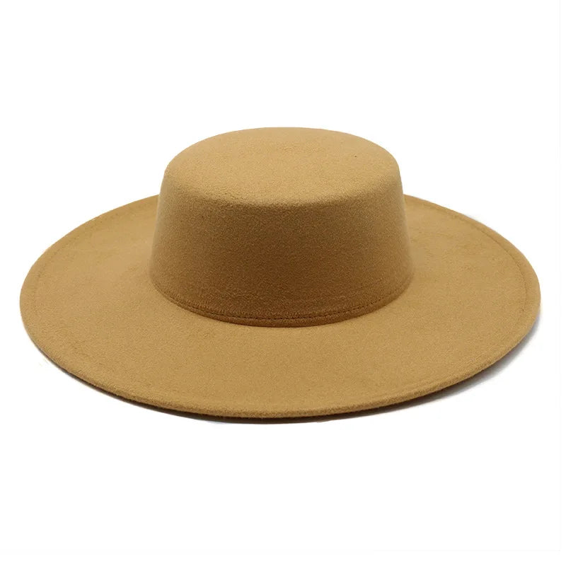 Wide Brim Fedora Hat — Women's French Style