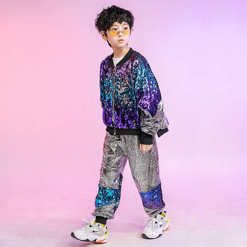 Street Jazz Dance Costume For Girls Boys