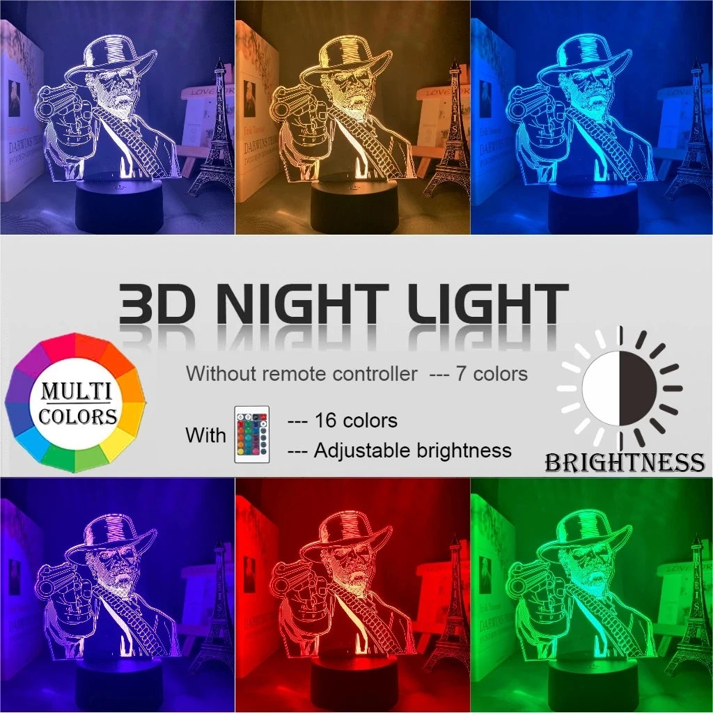 Game Red Dead Redemption Led Night Light