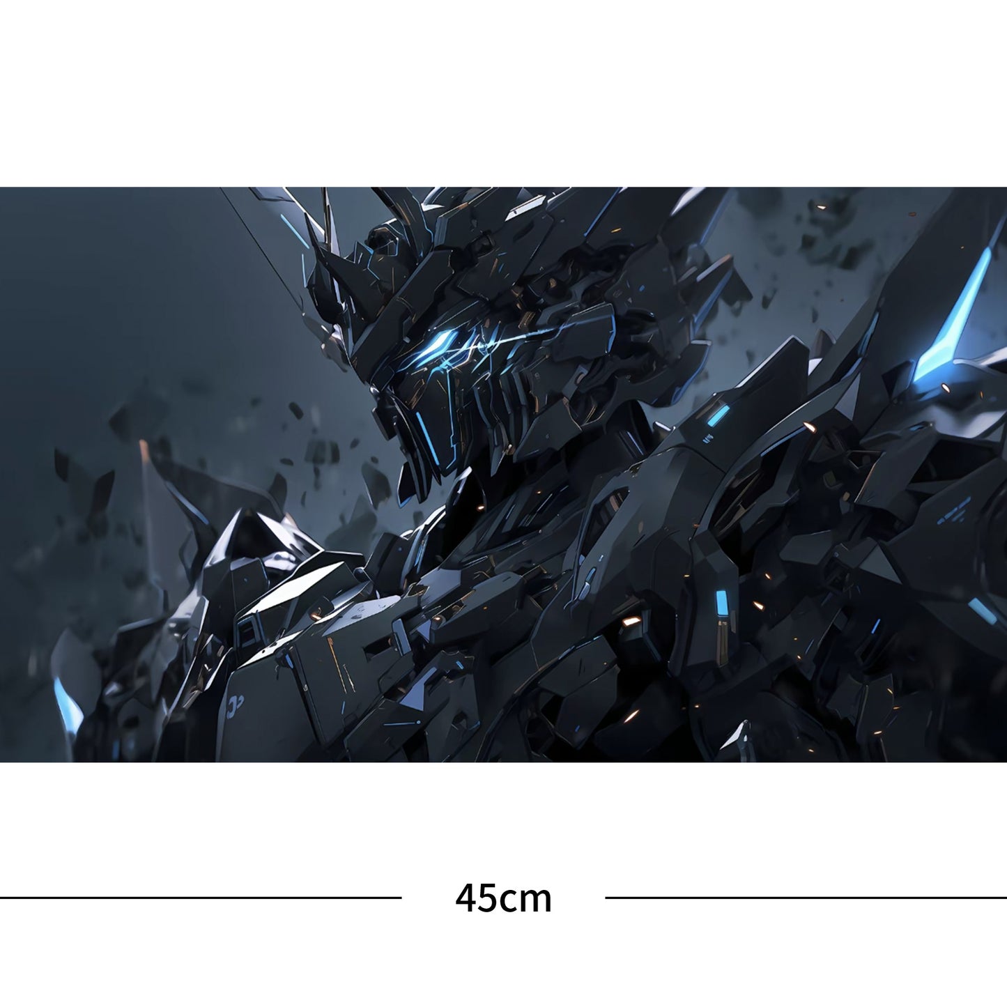 Gundam Mech Eye Art Sticker for Cool Cafes