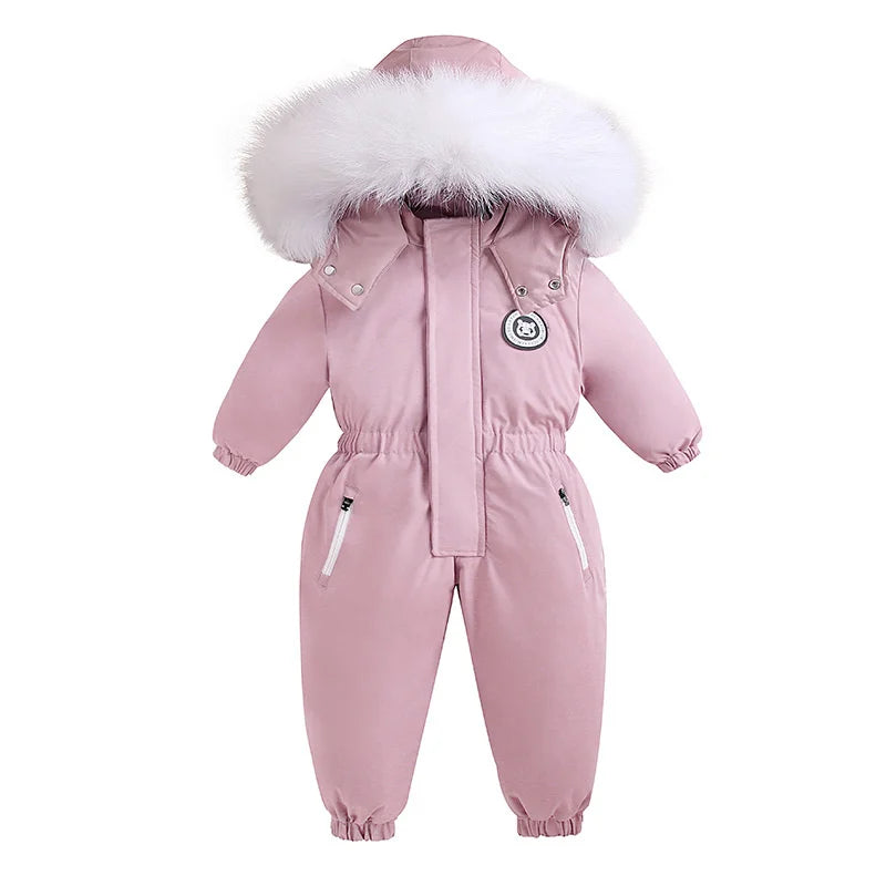 -30 Winter Baby Clothes Thicken Warm Jumpsuits