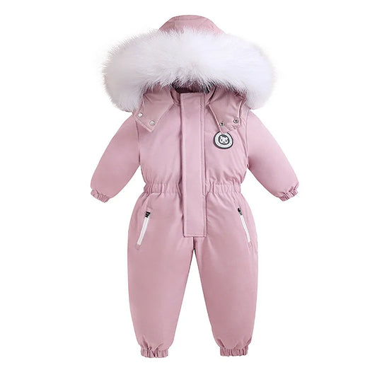 -30 Winter Baby Clothes Thicken Warm Jumpsuits