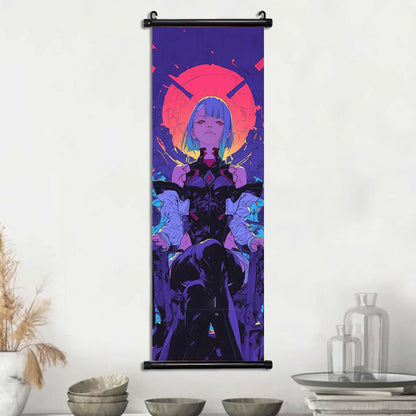 Cyberpunk Rebecca: Vibrant Wall Art
