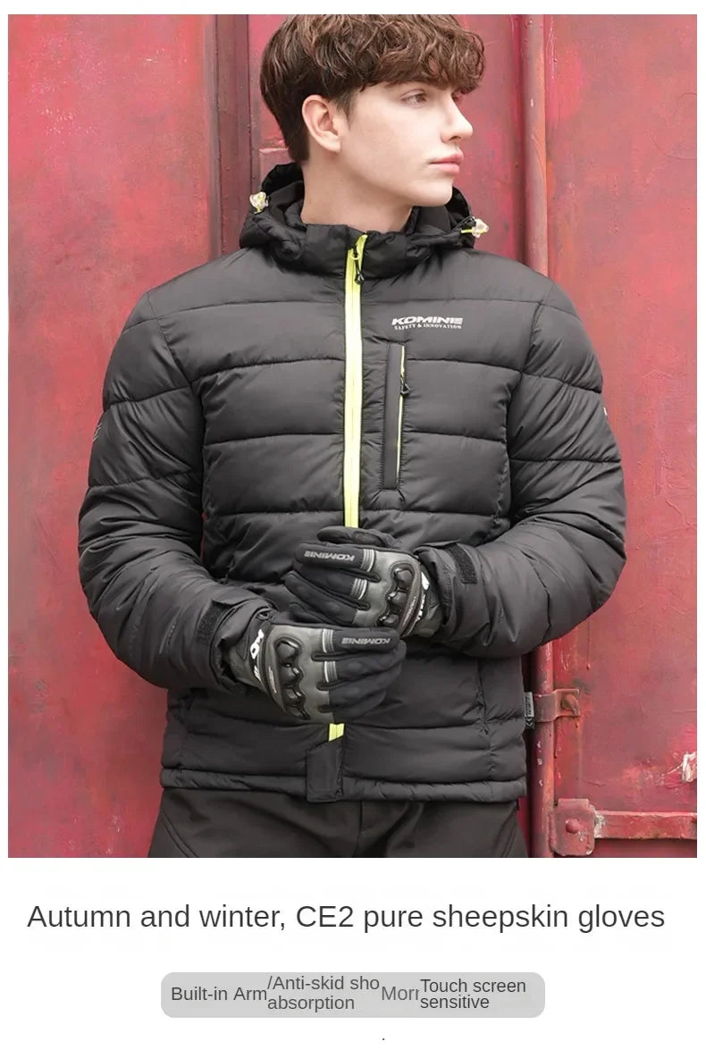 Komine GK-856 Sheepskin CE2 Motorcycle Gloves