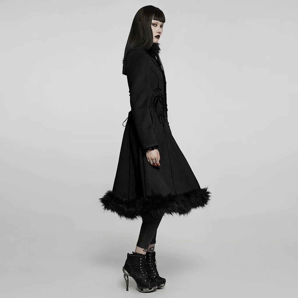 Goth Gorgeous Faux Wool Coat