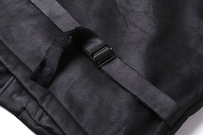 Vintage Suede Slim Fit Men's Vest