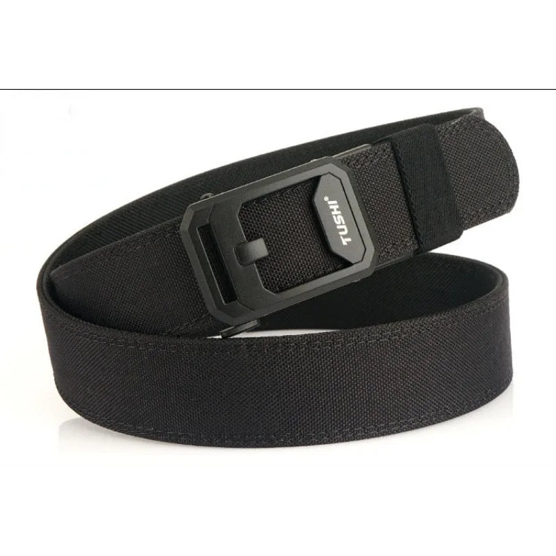 Double Layer Thickened Tactical Belt for Men's