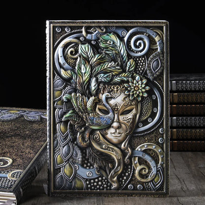 Vintage Embossed Masquerade A5 Notebook