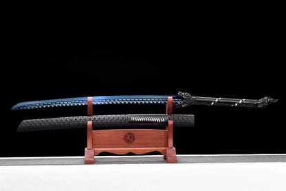 Dragon's Fury: Handmade Manganese Steel Battle Sword