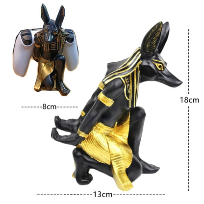 Anubis Gamepad Stand: Resin Egyptian Controller Holder