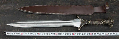 Lunar Arc Dagger Sword - Handcrafted Copper & Steel