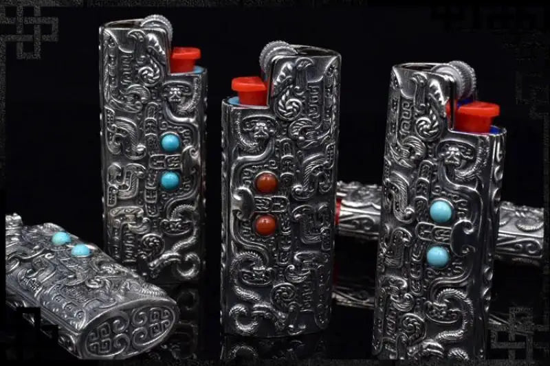 Silver Lighter Case Cover