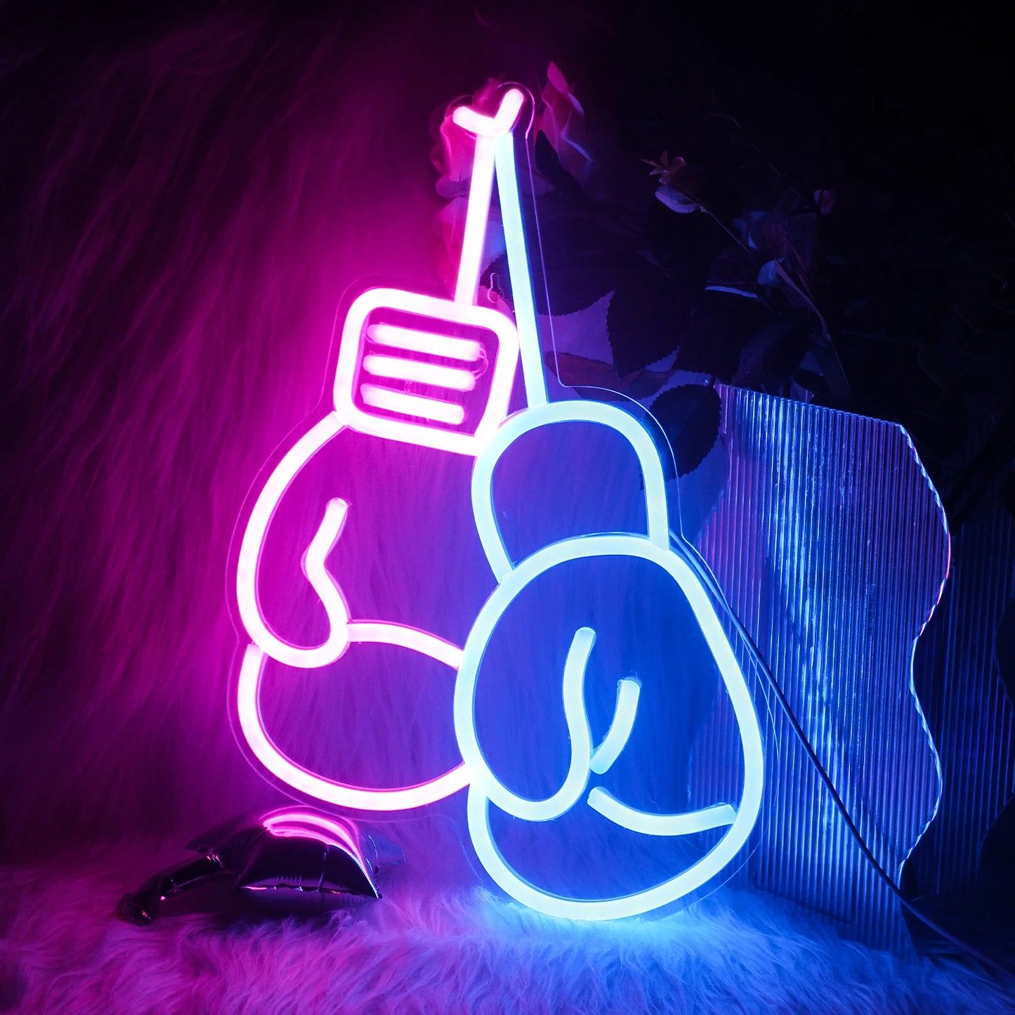 Boxing Gloves LED Neon Sign Lamp