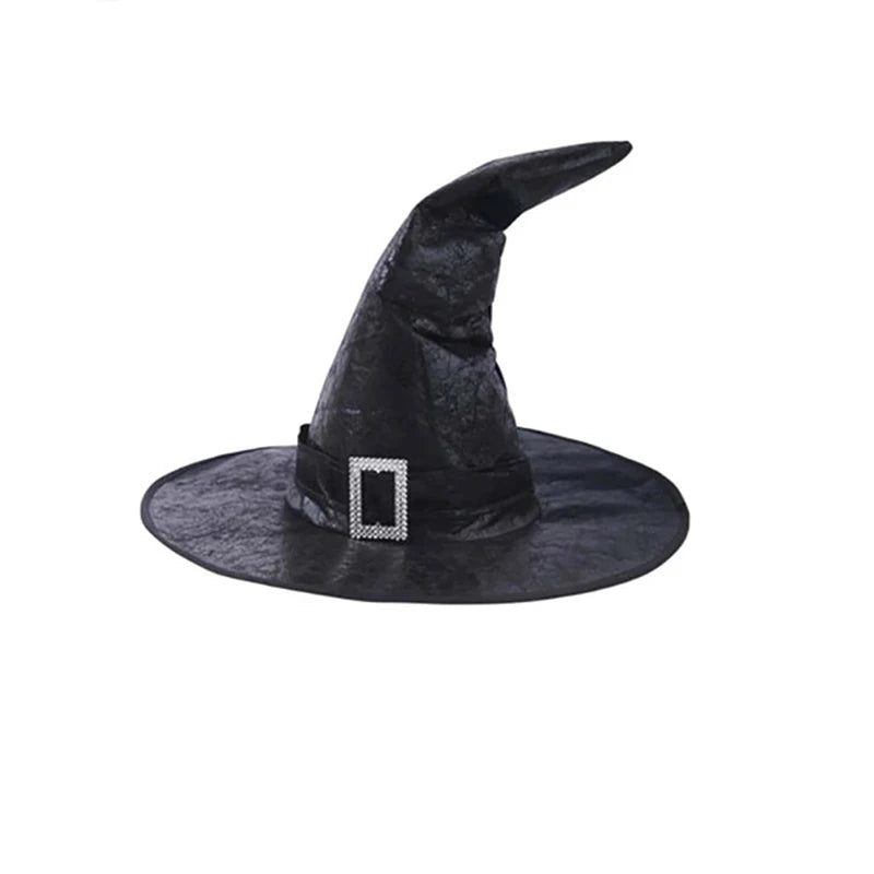 Enchanted Black Wizard Hat for Masquerade & Cosplay