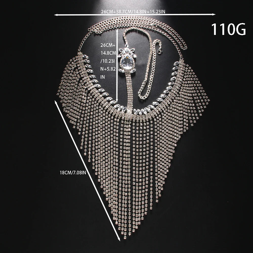 Indian Bridal Long Tassel Mask Chain Belly Dance Face Accessories Exotic Lady Geometric Rhinestone Veil Masks Halloween Jewelry