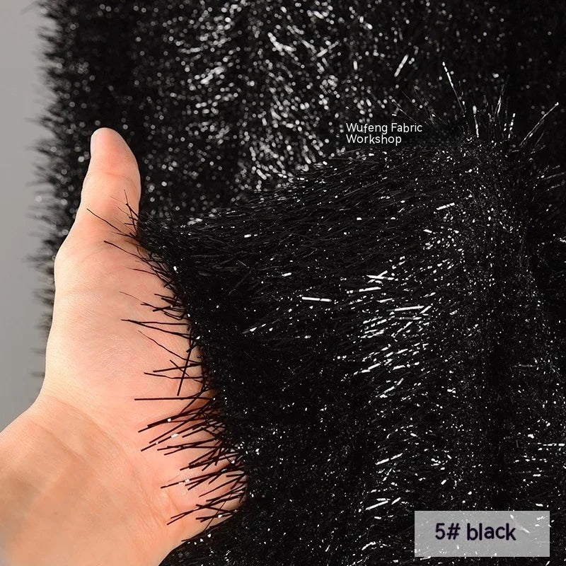 Shiny Silk Feather Tassel Plush DIY Fabric