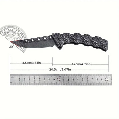 AdventureEdge: Steel Folding Knife for Outdoors
