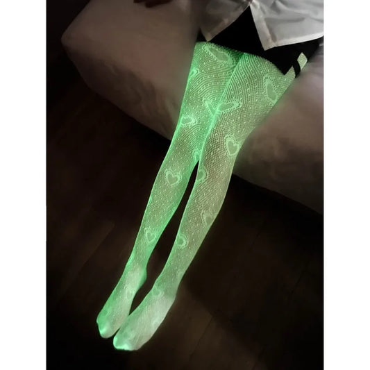 Women Glow in the Dark Jumpsuit Stockings