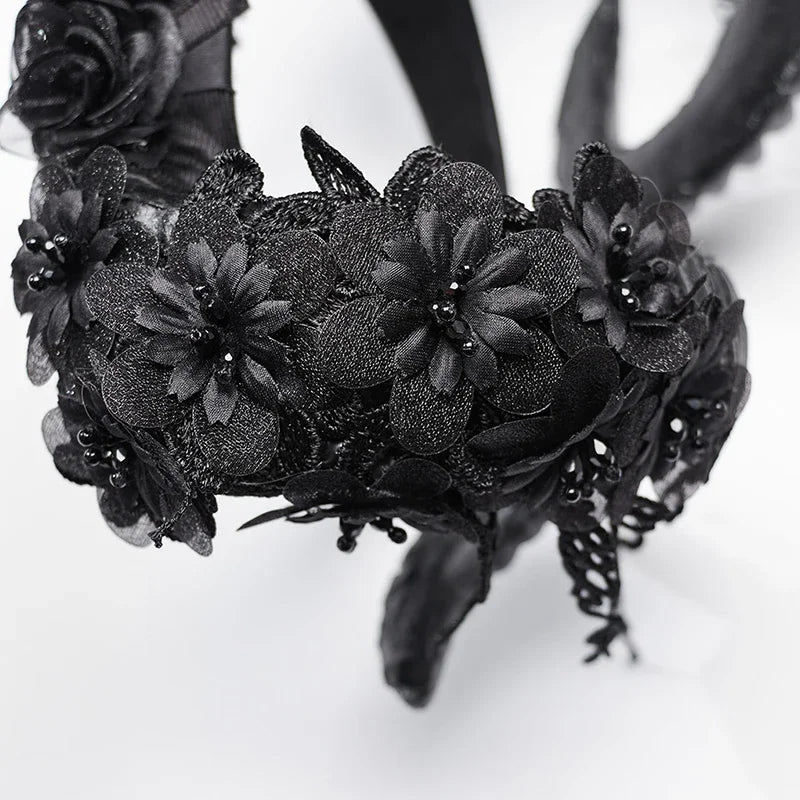 Gothic Enchanted Demon Horn Headpiece