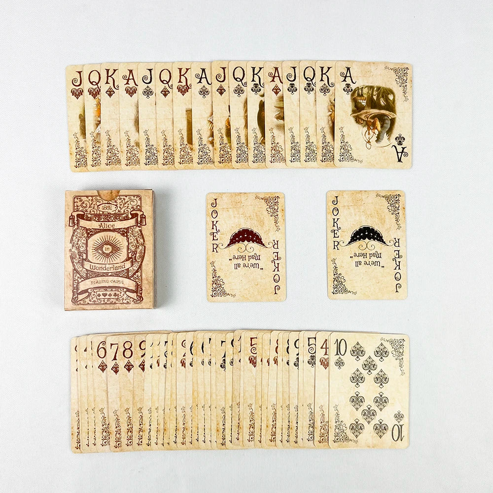 Alice in Wonderland Poker Cards Vintage