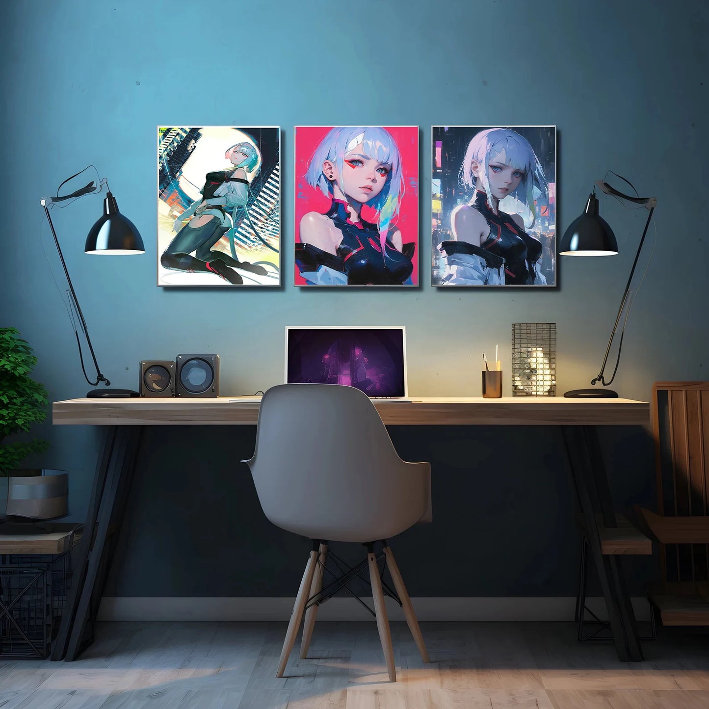 Cyberpunk 2077 Art: Judy & Johnny Wall Decor