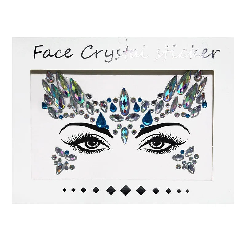 Makeup Glitter on Face Crystals Jewelry Sticker