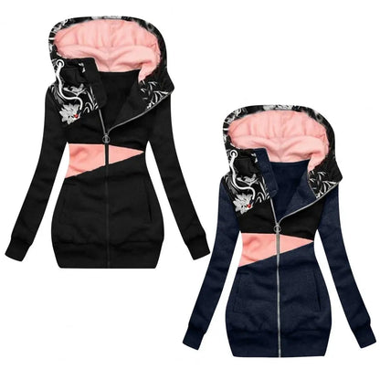 Stylish Hoodie Coat Pockets Sweatshirt