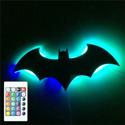 Bat Man Mirror Wall Night Lamp