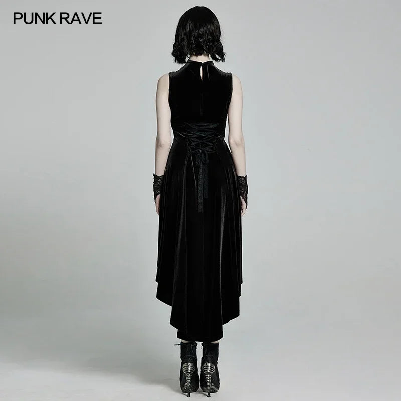 PUNK RAVE Gothic Velvet Dress