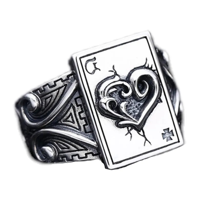 Vintage Gothic Poker Rings f