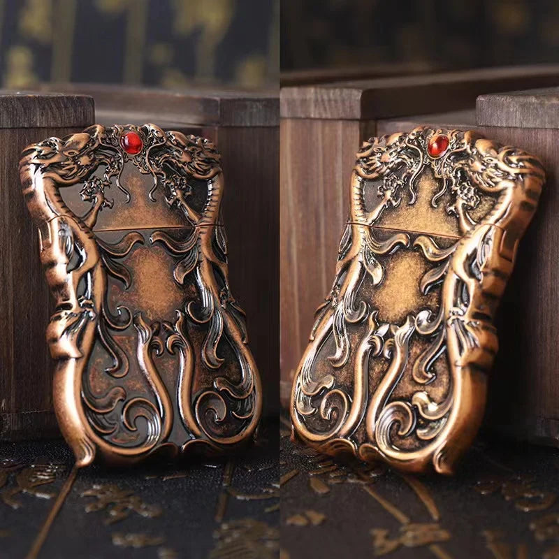 Dragon Fire Kerosene Lighter - Retro Windproof Style