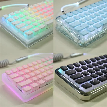 130 Keys PBT Pudding Keycaps for Mechanical Keyboard