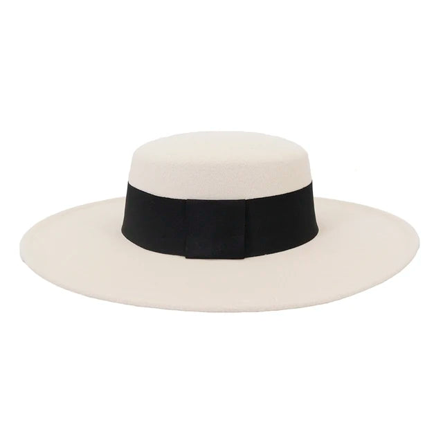 Wide Brim Fedora Hat — Women's French Style