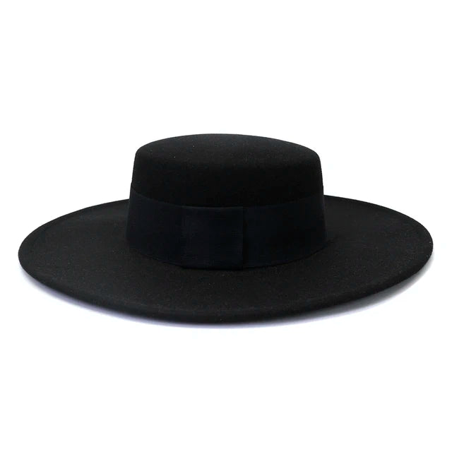 Wide Brim Fedora Hat — Women's French Style