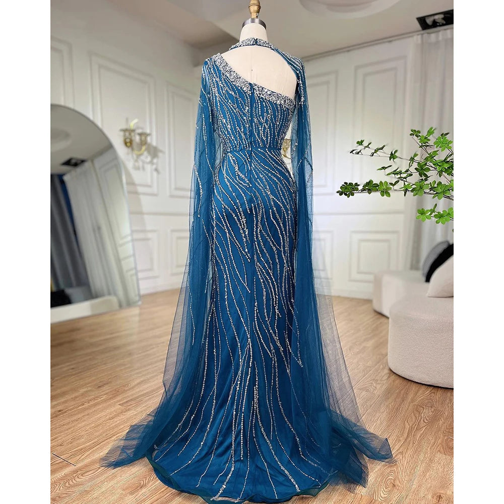 Serene Hill Black Mermaid Elegant Evening Dresses