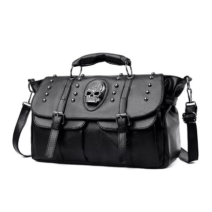 Handbags Pu Leather Skull Tote Bag