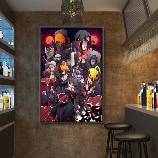 Naruto Poster Akatsuki Modern Mural Room Decoration