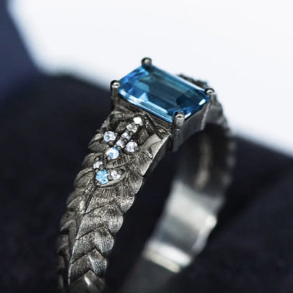 Vergil's Elegance: Bliss Blue Ring