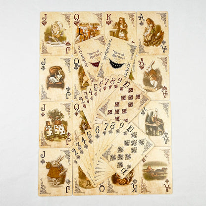 Alice in Wonderland Poker Cards Vintage