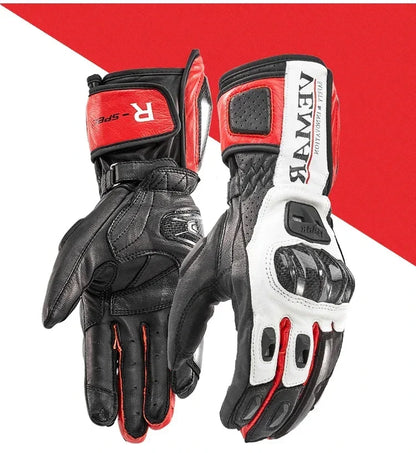 V-176 Touchscreen Leather Riding Gloves - Unisex