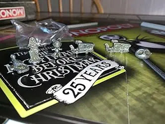 The Nightmare Before Christmas Jack Skellington Sally Cosplay Monopoly Board Game Paper Card Flight Chess Party Halloween Toy