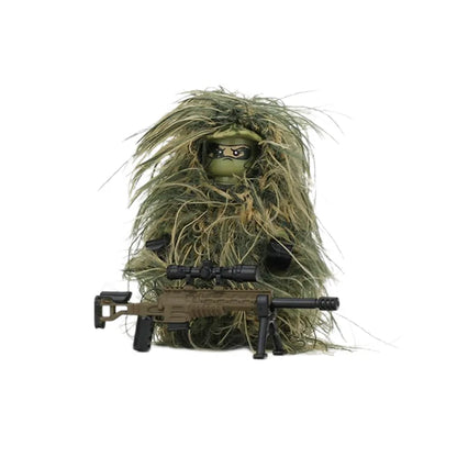 Military All-Terrain Sniper Soldier Figures Building Blocks