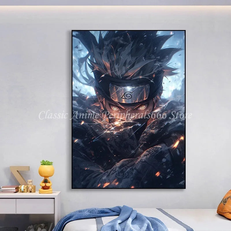 Naruto Kakashi Vibrant Anime Wall Art Poster